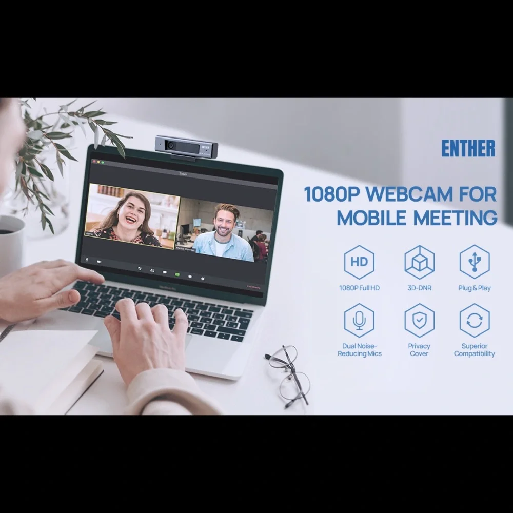 Webcam for zoom meeting HD 1080P with Microphone